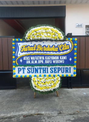 Papan Bunga Duka di Lubai